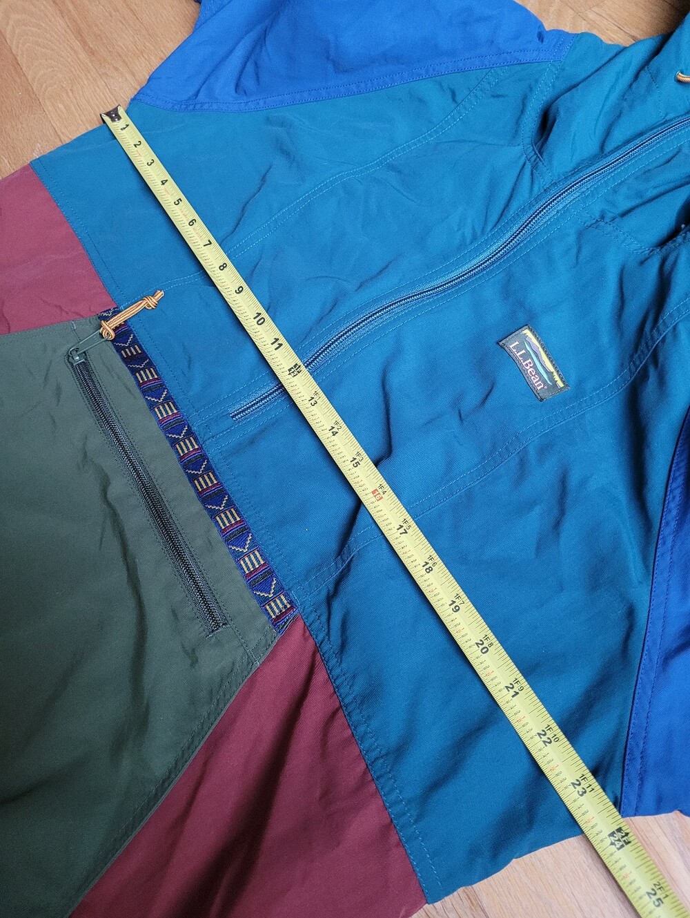 L.L.Bean Colorblock Anorak Pullover Jacket - Picture 12 of 14